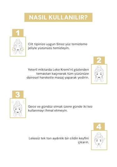 Sinoz %3 C Vitaminli Koyu Ton Eşitleyici Krem 40 ML