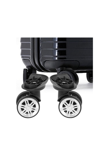 Homyl 2 Adet Bagaj Tekerlekleri Aksesuarları Sağlam Ofis Siyah