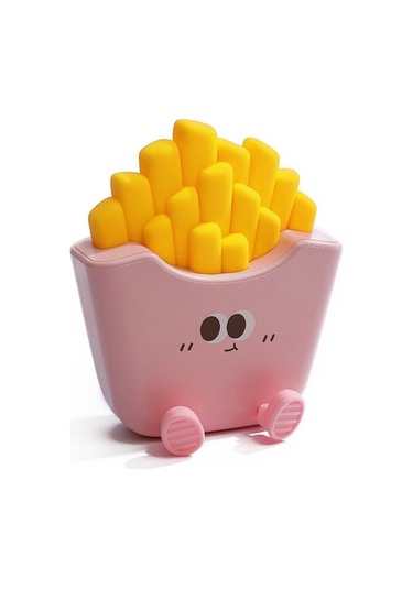 Szypzstore Sacred Wings Patates Kızartması Gece Lambası Usb Şarj 3 Karartma Gece Lambası Yatak Odası Led Sıcak Başucu Lambası B3ppu6 Pembe