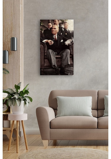 Doğal Taş Tablo - Atatürk Tablo- Duvar Dekoru 30x50cm