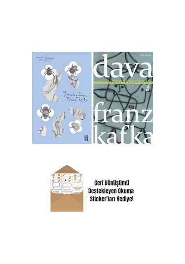 Franz Kafka 2 Kitap Seti + Okuma Sticker'ları