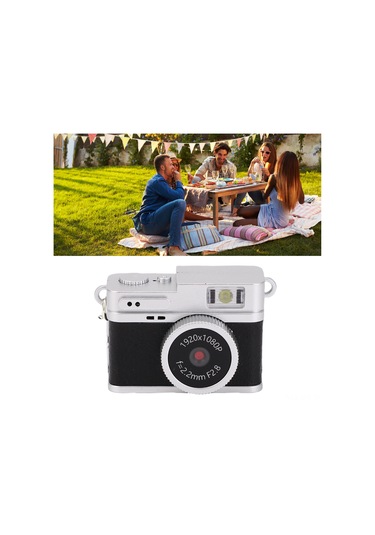 Geeroyoo Siyah 1080p Anahtar Zinciri Mini Kamara - 20mp, 0.96" Ekran, Led Işık, Bisiklet, Dağcılık, Evcil Hayvan Kaydı, 128gb Destekli