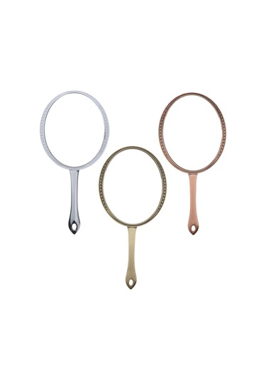 Suntek 7 '' Oval El Makyaj Kozmetik Aynası Seyahat Kompakt Ayna