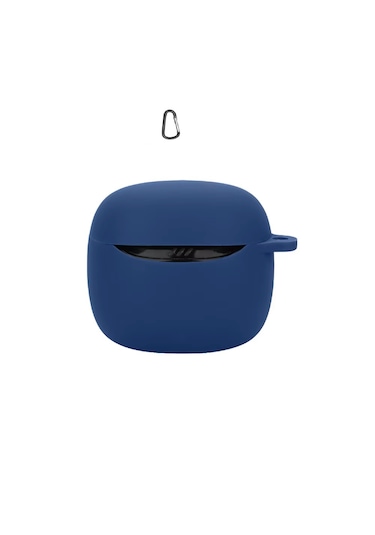 Jbl Tune Flex 2 Uyumlu Mat Silikon Kapak Kılıf+kanca Lacivert