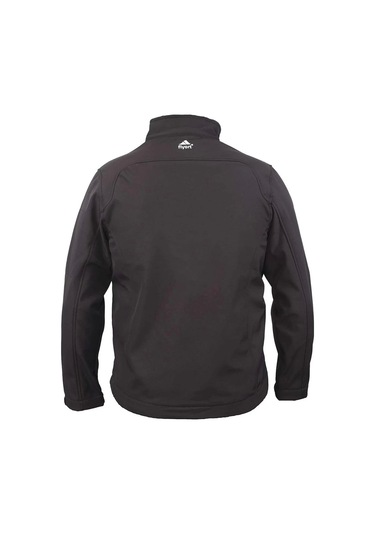Softshell Erkek Mont Rüzgar Geçirmez Fy81 Fiyort Logan Korumalı Ceket Siyah