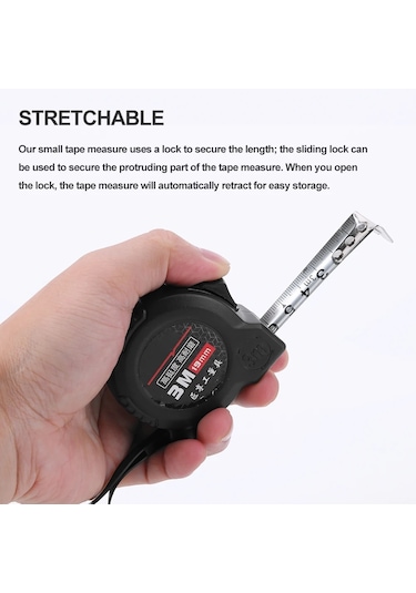 7.5m-3 5 7.5 10m Geri Çekilebilir Ölçüm Bandı Taşınabilir Ölçüm Bandı Elektrikçi Marangoz Surveyor İçin Yüksek Hassasiyetli Aşınmaya Dayanıklı