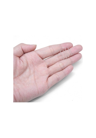 Mufunye Seramik Ve Pendanlık İçin U Tipi Nikrom Tel Çerçeveler, 80 Adet, Plastik Saklama Kutusu İle, Kolay Kullanım, El Sanatları İçin Gümüş