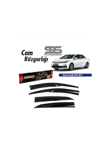 Cam Rüzgarlığı Toyota Corolla 2013-2017 Mügen Tip Piano Black