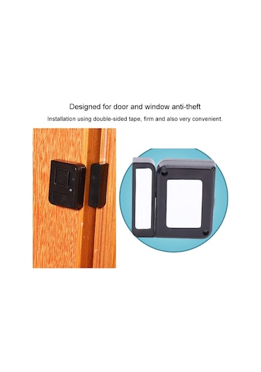 Sones Kapı Manyetik Kablosuz Zil Kapı Ve Pencere Alarmları Güçlü Yapışkanlı Wolfproof Hırsızlık Önleyici Alarmlar Beyaz