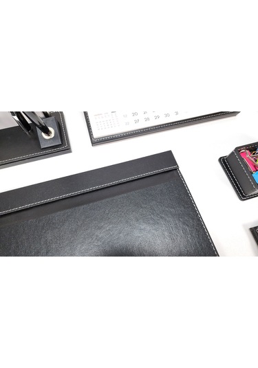 Prozenis Osmanbey 10 Parça Deri Sümen Takımı ve Masa İsimliği