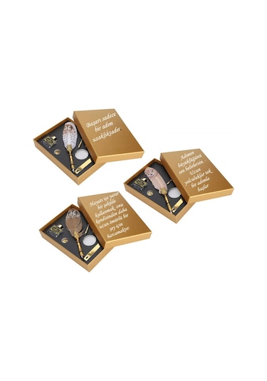 Kişiye Özel Baykuş Desenli Tüylü Divit Kalem Set