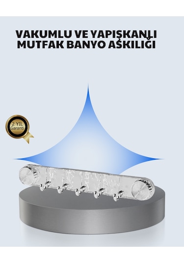 Aletsiz Montaj Vakumlu Yapışkanlı Askı Aparatı Çok Renkli