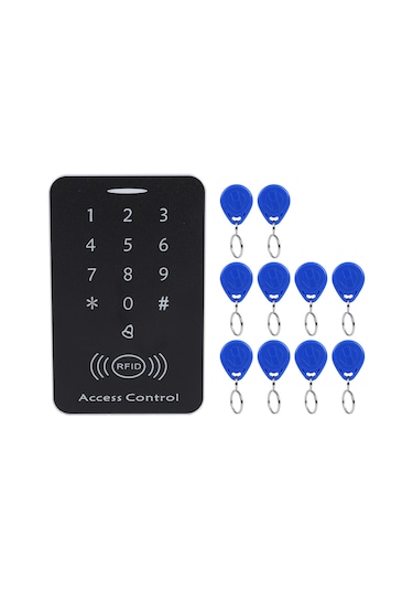 Shineyee Id Kartlı Kapı Erişim Kontrol Cihazı - Rfıd Kart/şifre İle Güvenli Erişim, 1000 Kullanıcı Desteği, Kesintisiz Veri Saklama