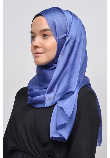 Altobeh Janjan Şık Parlak Saten Dokulu Kadın Tesettür Abiye Şifon Şal - kot