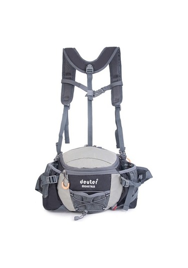 Silkroadselect Açık Dağcılık Bel Çantası Çok Fonksiyonlu Büyük Kapasiteli Su Geçirmez Spor Şişesi Erkekler Ve Kadınlar Için Çıkarılabilir Çift Kayış Bisiklet Sırt Çantası Jm52t4 Siyah