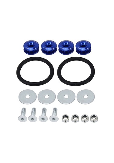 Cbtx 4 Adet Araba Modifiye Vidalı Contalar Kaporta Paslanmaz Çelik Conta Cıvataları, Çap: 24mm Mavi Diğer