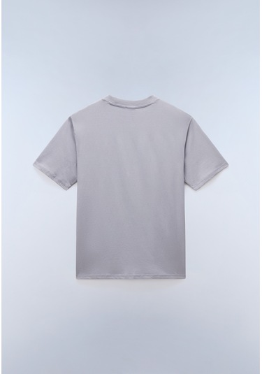 Napapijri S-small Box Ss Erkek T-shirt-31966 Açık Gri