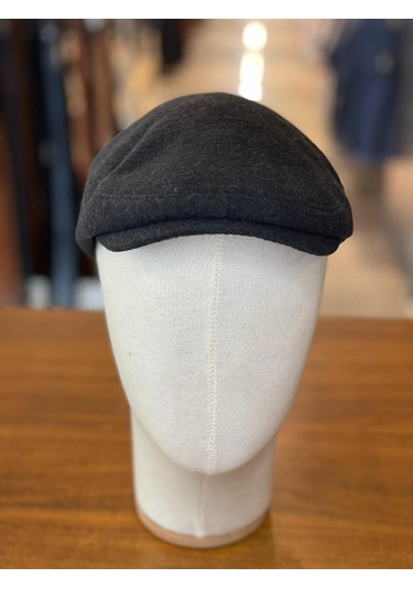 İngiliz London Model Kaşe Kumaş Kasket Şapka Antrasit