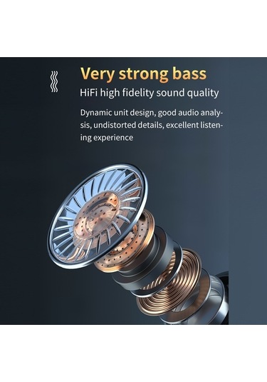 Novahub Bluetooth 5.1 M10a Akıllı Dokunmatik Kulaklık, Led Ekran, Siyah, 10m Menzil, 4-5h Çalışma Süresi