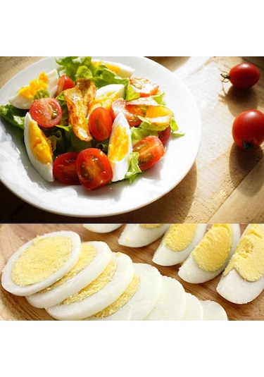 1 Adet Paslanmaz Çelik Yumurta Kesici Yumurta Dilimleyiciler Çok Fonksiyonlu Meyve Sebze Kesme Mutfak Aksesuarları Dilimleme Pişirme Aletleri Kırmızı