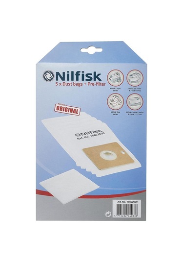 Nilfisk Coupe One Serisi Toz Torbası, 234x164x54 mm