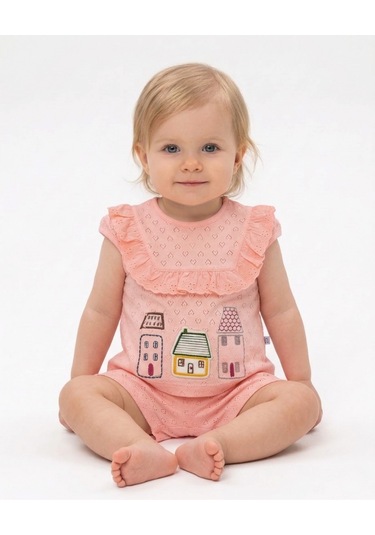 S-Mall Bibaby Summer Days Bebek Takımı - 2 Li - Somon (491000959) Somon