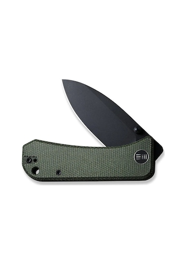 We Knife Banter Green Micarta Handle Black Stonewashed S35vn Blade Kamp Çakı Yeşil
