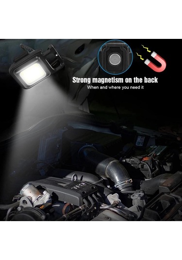 1-20 Adet Led El Feneri Çalışma Işığı Taşınabilir Cep El Feneri Anahtarlık Usb Şarj Edilebilir Açık Kamp İçin Küçük Işık Tirbuşon 2pcs Çok Renkli