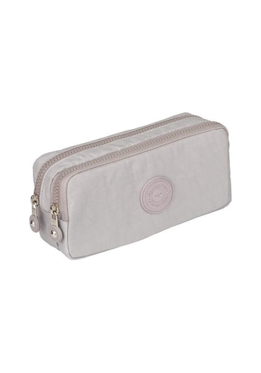 2 Bölmeli Krinkıl Kumaş Su Geçirmez Kalemlik Rlx124-bej