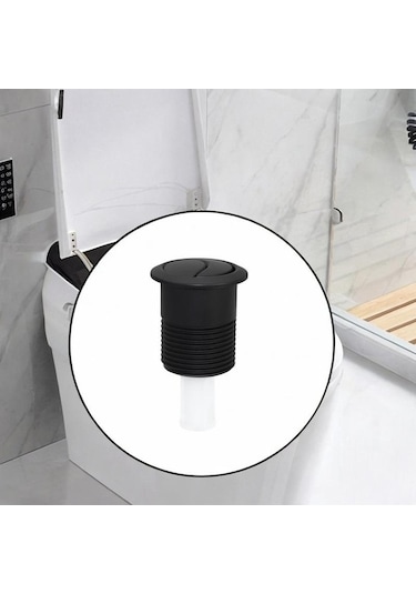 Trendooze Tuvalet Sifonlu Tank Düğmesi Çift Modern 45'e Siyah Siyah