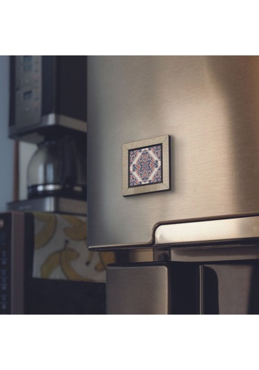 İtalyan Çini Deseni Baskılı Mdf Magnet 7x7 263