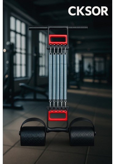 Ckspor El Ayak Göğüs Yayı 5 Çelik Yaylı Çok Fonksiyonlu Spor Aleti Cks-119