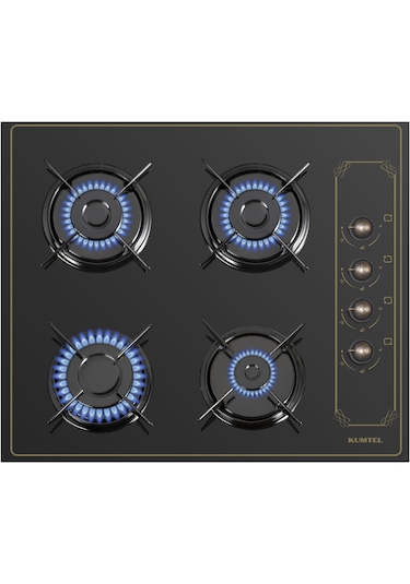 Kumtel B66-SF2 AT 4PRO - KO-40TAHDF - DA6-835 Rustik Siyah Ankastre Set