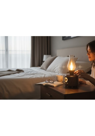 Rt-765 Nostaljik Gaz Lambalı Radyo,loş Işık Detaylı Nostalji Retro