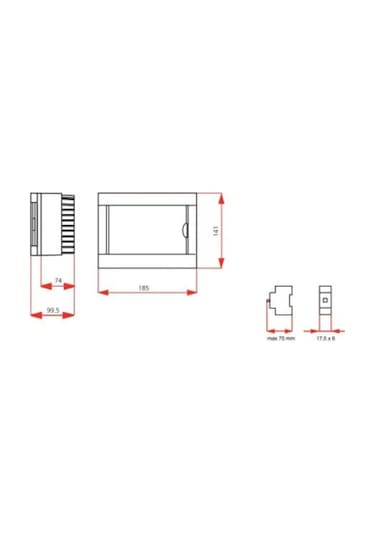 Viko Sıvaüstü 220v Sigorta Kutusu 6'lı Halogen Free-1106