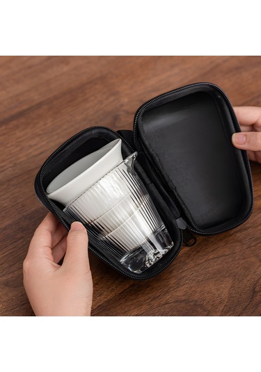 Yuntech01 Taşınabilir Su Yumuşak Misket Porselen Gaiwan Çay Seti - Zirve Kalite, Saf Ve Parlak, Konforlu Çay Keyfi İçin Tasarlanmıştır Beyaz