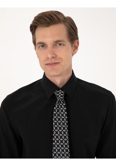 Pierre Cardin Erkek Siyah Gömlek Basic 50316742-vr046 Siyah