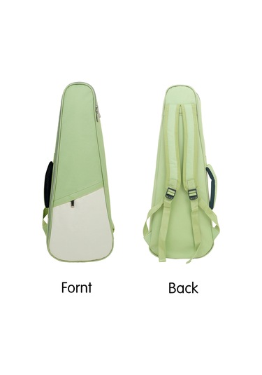 Samdoo 23 İnç Ukulele / Küçük Gitar Çantası - Oxford Kumaş, Su Geçirmez, Yumuşak Dolgulu, Çift Omuzlu Açık Yeşil
