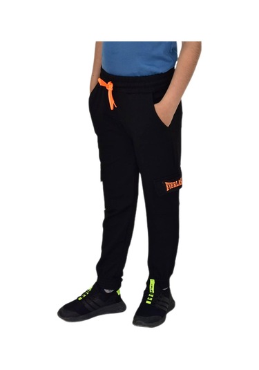 Erkek Çocuk Çift Kargo Cepli Eşofman Altı Bgl-st04631 Siyah