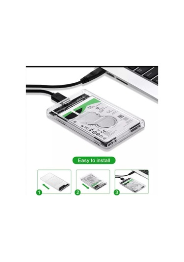 Usb 3.0 Taşınabilir Hardisk Kutusu Şeffaf Kutu