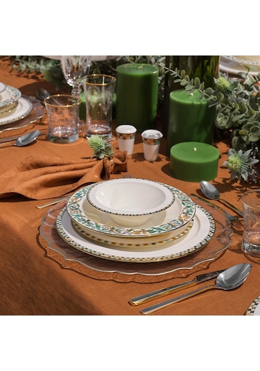 Schafer Tılsım Jade Yemek Takımı 60 Parça-yeşil