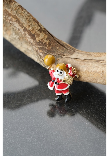 Çildan Womens Yılbaşı Koleksiyonu Noel Baba Broş