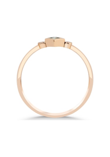 Diamine 0.02 Karat Pırlanta, 0.09 Multi Safir Minimal Yüzük