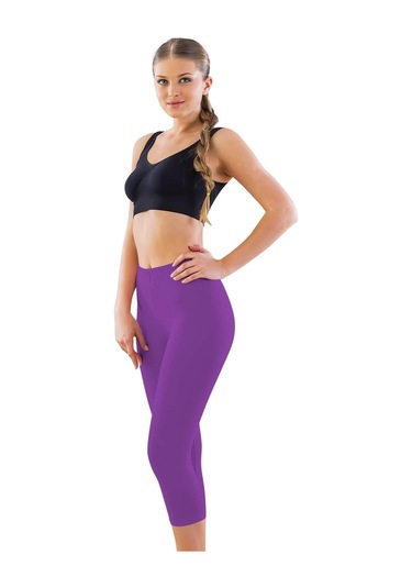 Mor Mı Emay 7300 Battal Kapri Tayt Mor