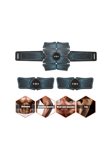 Leezsing Kas Eğitmeni Karın Kası Elektrostimülasyon Çok Fonksiyonlu Fitness Aksesuarları Abs Şekillendirici Masaj Pedi Ev Spor Salonu Karın Kol Bacak Mas-614 Çok Renkli