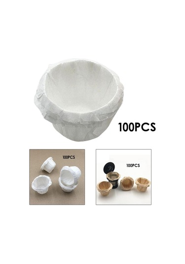 Suntek 100x Tek Kullanımlık Kahve Filtre Kağıdı Keurig K Cup Beyaz Için Çamaşır Suyu Yok