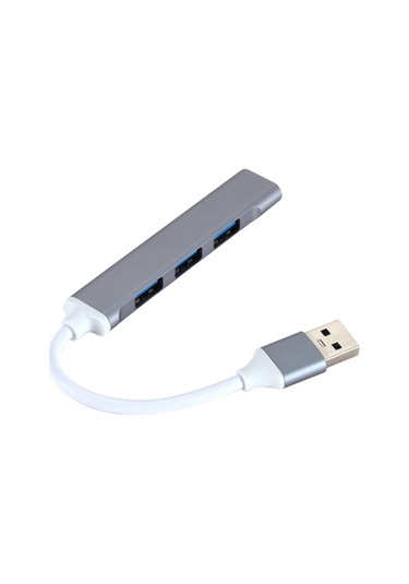 Willowhaven Gvkemall Gri A809 Usb Hub: 4 Port 1xusb 3.0 + 3xusb 2.0 Hızlı Veri Transfer, Alüminyum Gövde, Taşınabilir, Tak Ve Çalıştır