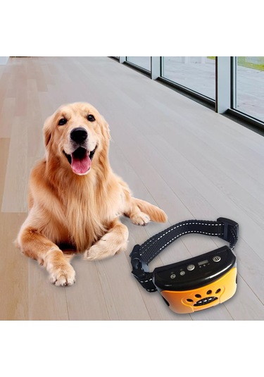 Suntek Su Geçirmez Köpek Eğitim Tasması Titreşim Turuncu