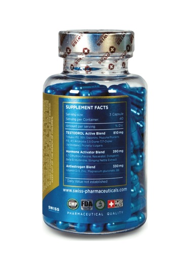 Swiss Pharmaceuticals Testodrol Pct 120 Capsul.4547