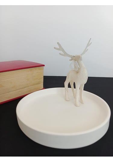 Dekoratif Yuvarlak Sunum Tabağı, El Yapımı, Ev Dekoru, Masa Dekoru